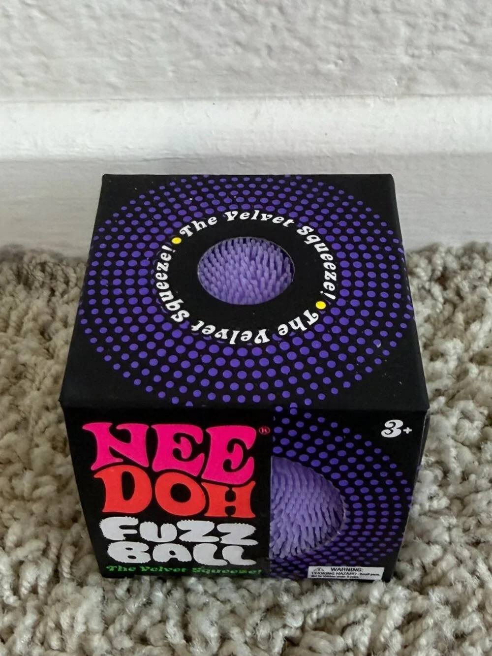 NeeDoh Fuzz Ball Purple Learning Toy NWT